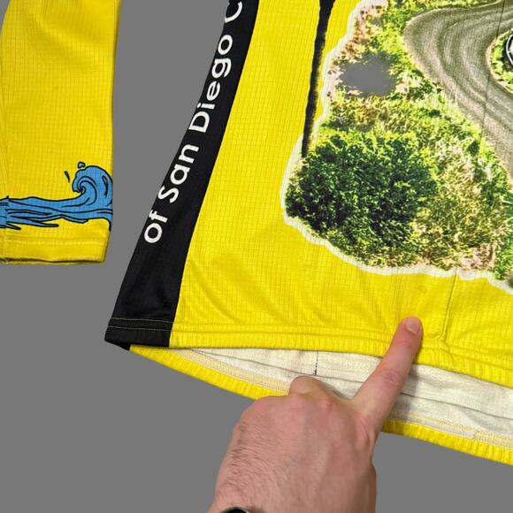 Voler RARE Men's San Diego Cycling Jersey Long Sleeve Size L Made in USA EUC - Picture 2 of 8